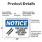 Signmission Fire Escape Ladder Keep Area Clear OSHA Notice Sign, Plastic, 10in W x 7in L, 2PK OS-2PACK-NS-P-710-L-12582 - alternate 2
